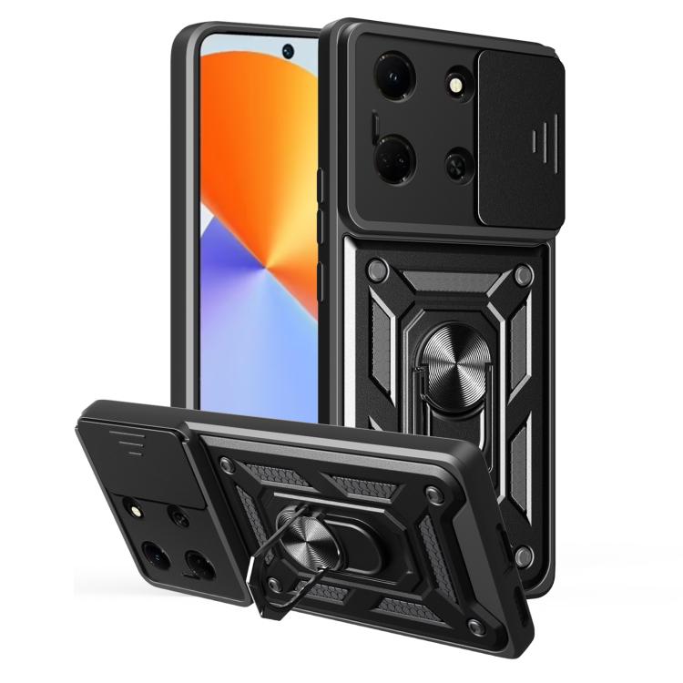 Sliding Camera Cover Design TPU+PC Phone Case, For Infinix Note 40 4G, For Infinix Hot 40 / 40 Pro 4G, For Infinix Hot 40i / Smart 8, For Infinix Note 30 5G, For Infinix Note 30 VIP, For Infinix Hot 30