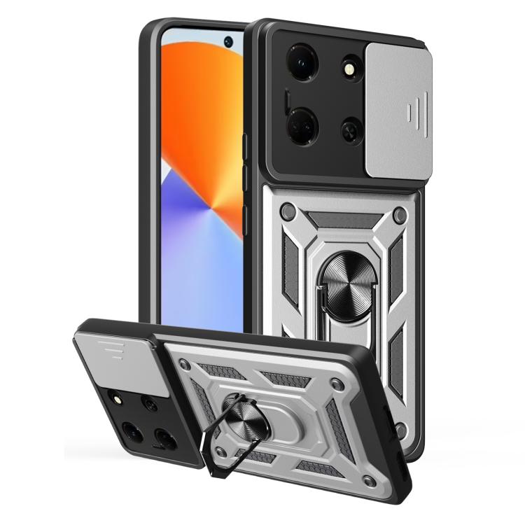 Sliding Camera Cover Design TPU+PC Phone Case, For Infinix Note 40 4G, For Infinix Hot 40 / 40 Pro 4G, For Infinix Hot 40i / Smart 8, For Infinix Note 30 5G, For Infinix Note 30 VIP, For Infinix Hot 30