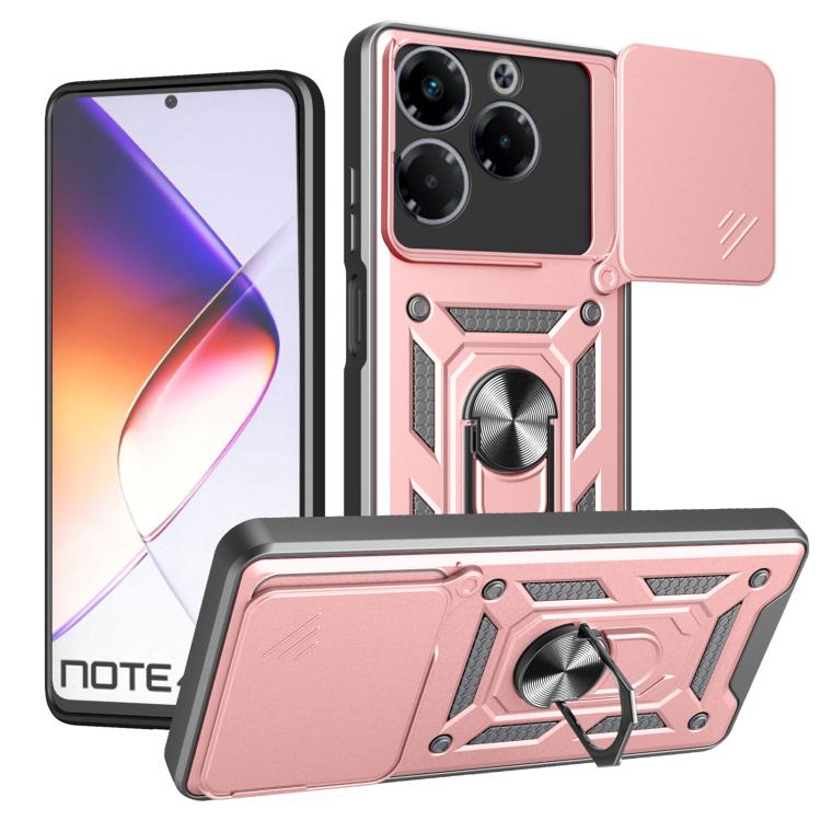 Sliding Camera Cover Design TPU+PC Phone Case, For Infinix Hot 50 4G, For Infinix Zero 40 5G, For Infinix Zero 40 4G, For Infinix Note 40X 5G, For Infinix Smart 8 Plus / 8 Pro, For Infinix Note 40 Pro/40 Pro+ 5G