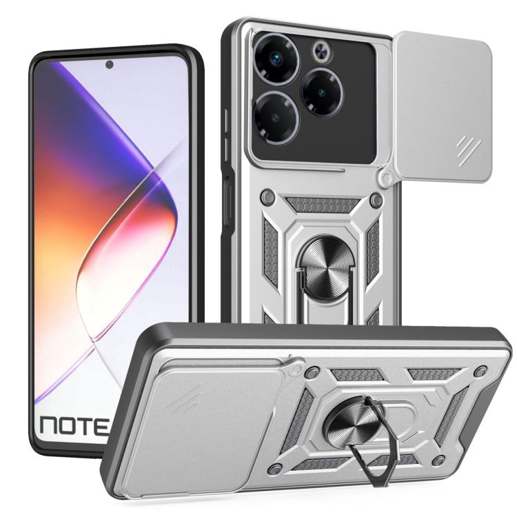 Sliding Camera Cover Design TPU+PC Phone Case, For Infinix Hot 50 4G, For Infinix Zero 40 5G, For Infinix Zero 40 4G, For Infinix Note 40X 5G, For Infinix Smart 8 Plus / 8 Pro, For Infinix Note 40 Pro/40 Pro+ 5G