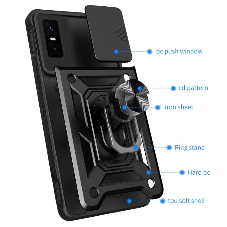 Sliding Camera Cover Design TPU+PC Phone Case, For Infinix GT 30 Pro, For Infinix Note 50s, For Infinix Note 50x, For Infinix Note 50 Pro 4G, For Infinix Hot 50 Pro 4G, For Infinix Smart 9 / Hot 50i