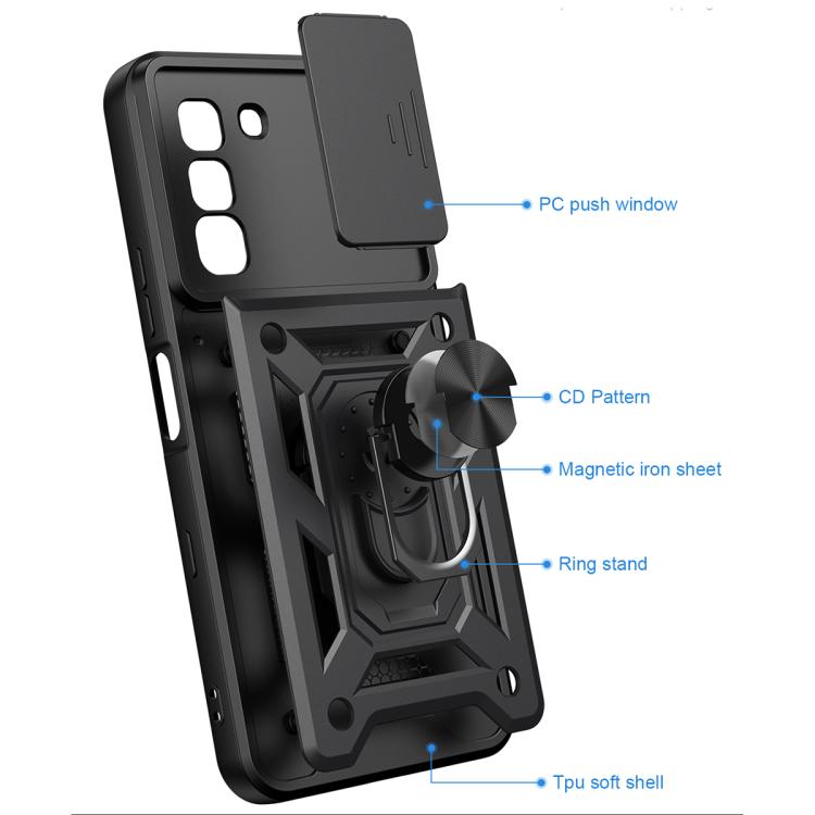 Sliding Camera Cover Design TPU+PC Phone Case, For Infinix Hot 70 5G, For Infinix Note 60 Ultra 5G, For Infinix Note Edge 5G, For Infinix Note 60 Pro / 60 Pro 5G, For Infinix Hot 60i 5G, For Infinix Hot 60 Pro 4G