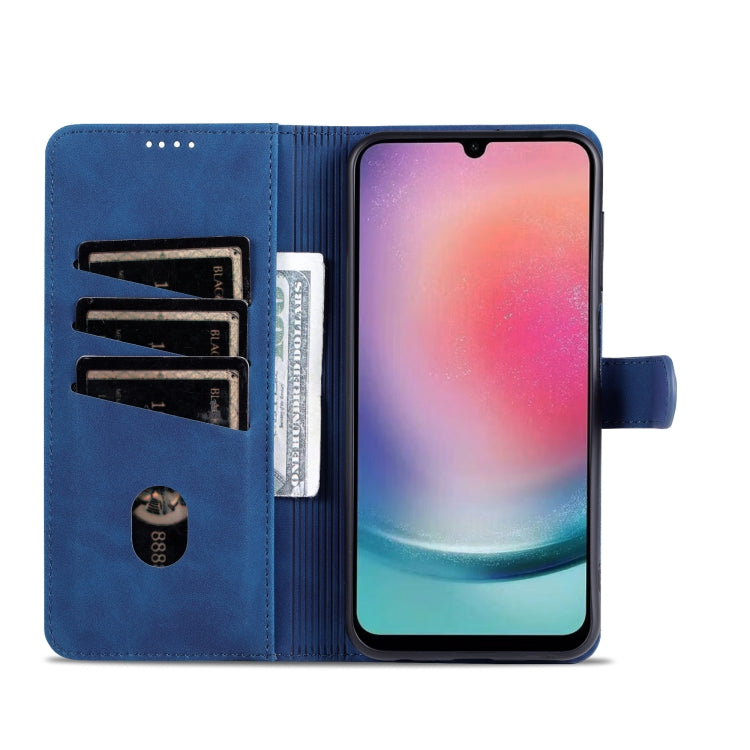 AZNS Skin Feel Calf Texture Flip Leather Phone Case, For Samsung Galaxy A24 4G / A25, For Samsung Galaxy S24 Ultra 5G, For Samsung Galaxy A55 5G, For Samsung Galaxy A35 5G, For Samsung Galaxy S24+ 5G, For Samsung Galaxy S24 5G, For Samsung Galaxy A15  ...