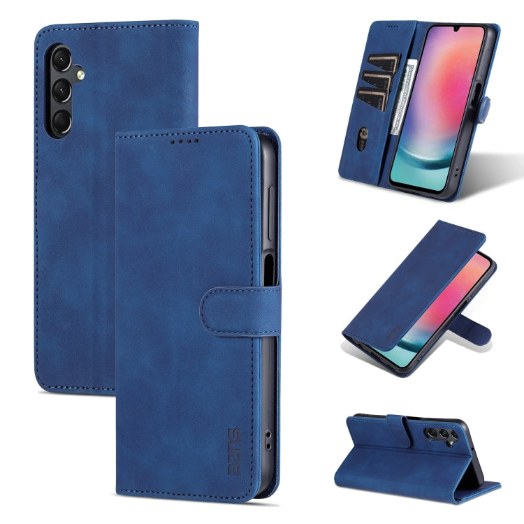 AZNS Skin Feel Calf Texture Flip Leather Phone Case, For Samsung Galaxy A24 4G / A25, For Samsung Galaxy S24 Ultra 5G, For Samsung Galaxy A55 5G, For Samsung Galaxy A35 5G, For Samsung Galaxy S24+ 5G, For Samsung Galaxy S24 5G, For Samsung Galaxy A15  ...