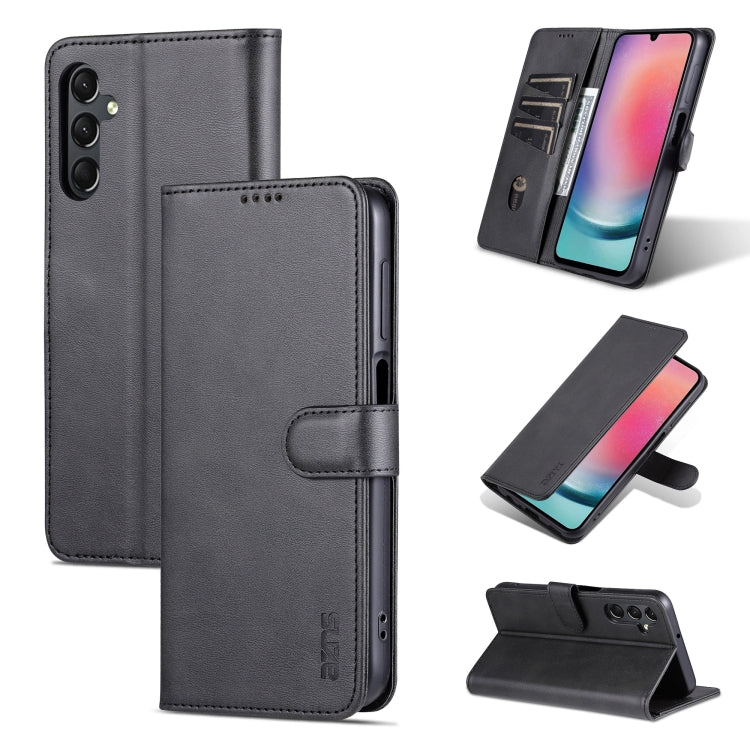 AZNS Skin Feel Calf Texture Flip Leather Phone Case, For Samsung Galaxy A24 4G / A25, For Samsung Galaxy S24 Ultra 5G, For Samsung Galaxy A55 5G, For Samsung Galaxy A35 5G, For Samsung Galaxy S24+ 5G, For Samsung Galaxy S24 5G, For Samsung Galaxy A15  ...