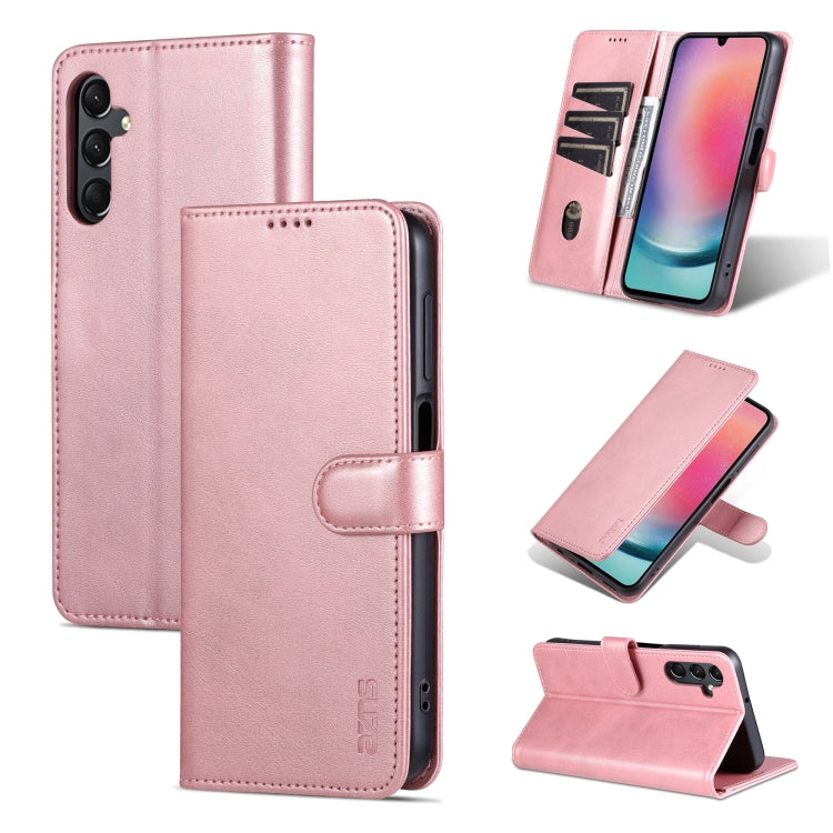 AZNS Skin Feel Calf Texture Flip Leather Phone Case, For Samsung Galaxy A24 4G / A25, For Samsung Galaxy S24 Ultra 5G, For Samsung Galaxy A55 5G, For Samsung Galaxy A35 5G, For Samsung Galaxy S24+ 5G, For Samsung Galaxy S24 5G, For Samsung Galaxy A15  ...