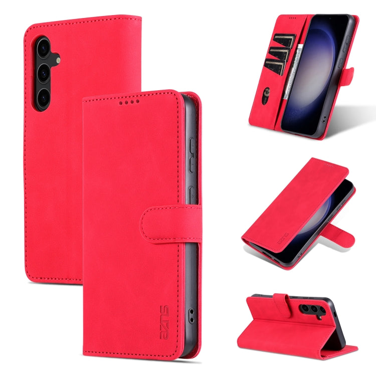 AZNS Skin Feel Calf Texture Flip Leather Phone Case, For Samsung Galaxy A35 5G, For Samsung Galaxy A24 4G / A25, For Samsung Galaxy S24 Ultra 5G, For Samsung Galaxy A55 5G, For Samsung Galaxy S24+ 5G, For Samsung Galaxy S24 5G, For Samsung Galaxy A15  ...