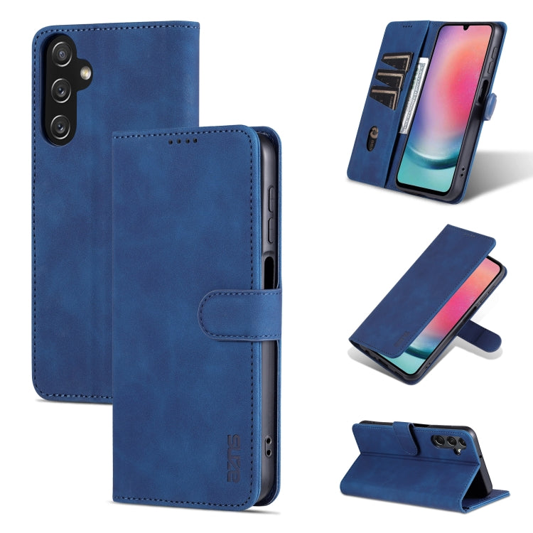 AZNS Skin Feel Calf Texture Flip Leather Phone Case, For Samsung Galaxy A35 5G, For Samsung Galaxy A24 4G / A25, For Samsung Galaxy S24 Ultra 5G, For Samsung Galaxy A55 5G, For Samsung Galaxy S24+ 5G, For Samsung Galaxy S24 5G, For Samsung Galaxy A15  ...