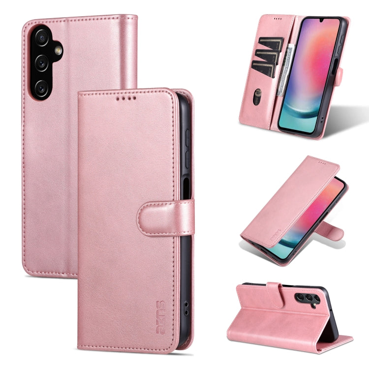 AZNS Skin Feel Calf Texture Flip Leather Phone Case, For Samsung Galaxy A35 5G, For Samsung Galaxy A24 4G / A25, For Samsung Galaxy S24 Ultra 5G, For Samsung Galaxy A55 5G, For Samsung Galaxy S24+ 5G, For Samsung Galaxy S24 5G, For Samsung Galaxy A15  ...