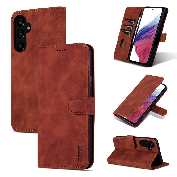 AZNS Skin Feel Calf Texture Flip Leather Phone Case, For Samsung Galaxy A24 4G / A25, For Samsung Galaxy S24 Ultra 5G, For Samsung Galaxy A55 5G, For Samsung Galaxy A35 5G, For Samsung Galaxy S24+ 5G, For Samsung Galaxy S24 5G, For Samsung Galaxy A15  ...