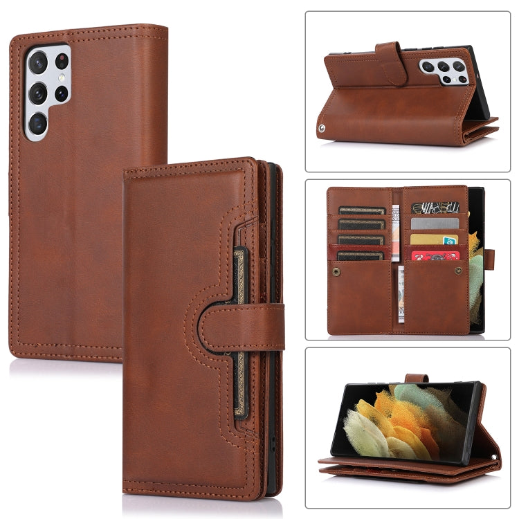 Wristband Card Slot Leather Phone Case, For Samsung Galaxy S22 Ultra 5G, For Samsung Galaxy S22+ 5G, For Samsung Galaxy S22 5G, For Samsung Galaxy S21 5G, For Samsung Galaxy S21+ 5G, For Samsung Galaxy S21 Ultra 5G, For Samsung Galaxy Note20 Ultra     ...