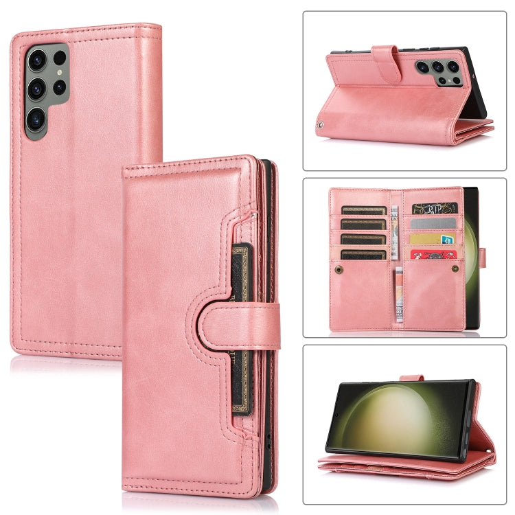 Wristband Card Slot Leather Phone Case, For Samsung Galaxy S26 Edge 5G, For Samsung Galaxy S26 Ultra 5G, For Samsung Galaxy S24 Ultra 5G, For Samsung Galaxy S24+ 5G, For Samsung Galaxy S24 5G, For Samsung Galaxy S23 Ultra 5G, For Samsung Galaxy S23+ 5G...