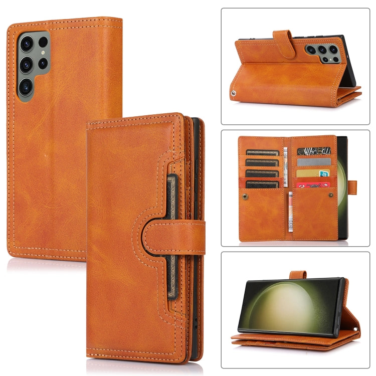Wristband Card Slot Leather Phone Case, For Samsung Galaxy S26 Edge 5G, For Samsung Galaxy S26 Ultra 5G, For Samsung Galaxy S24 Ultra 5G, For Samsung Galaxy S24+ 5G, For Samsung Galaxy S24 5G, For Samsung Galaxy S23 Ultra 5G, For Samsung Galaxy S23+ 5G...