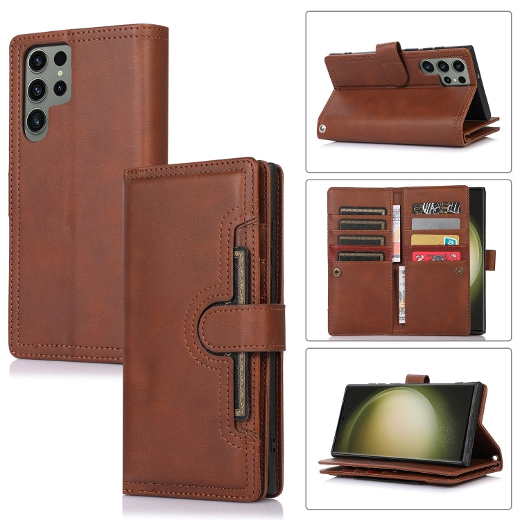 Wristband Card Slot Leather Phone Case, For Samsung Galaxy S26 Edge 5G, For Samsung Galaxy S26 Ultra 5G, For Samsung Galaxy S24 Ultra 5G, For Samsung Galaxy S24+ 5G, For Samsung Galaxy S24 5G, For Samsung Galaxy S23 Ultra 5G, For Samsung Galaxy S23+ 5G...
