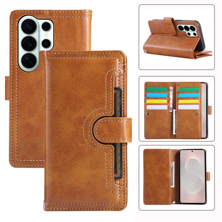 Wristband Card Slot Leather Phone Case, For Samsung Galaxy S26 Edge 5G, For Samsung Galaxy S26 Ultra 5G, For Samsung Galaxy S24 Ultra 5G, For Samsung Galaxy S24+ 5G, For Samsung Galaxy S24 5G, For Samsung Galaxy S23 Ultra 5G, For Samsung Galaxy S23+ 5G...