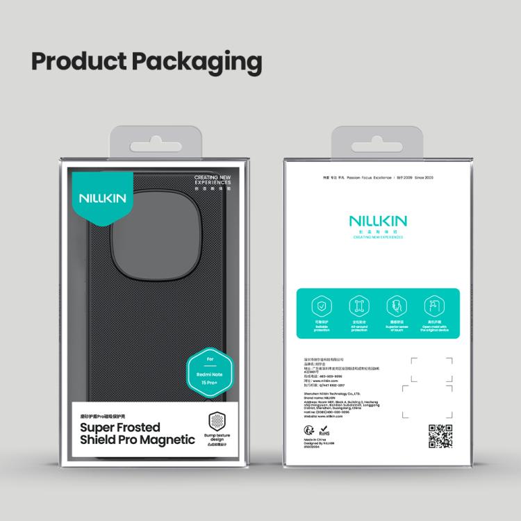 NILLKIN Frosted Shield Pro Magnetic Phone Case, For Redmi Note 15 Pro+ 5G Global 163.3mm, For Redmi K90 / Poco F8 Pro, For Redmi Note 15 Pro 5G Global 163.6mm, For Redmi Turbo 4, For Redmi K80, For Redmi Note 14 Pro+ 5G, For Redmi Note 14 Pro 5G       ...