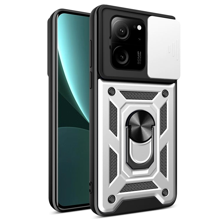 Sliding Camera Cover Design TPU Hybrid PC Phone Case, For Xiaomi Redmi 13C 4G, For Xiaomi Redmi Note 13 Pro 5G, For Xiaomi Redmi K60 Ultra 5G, For Xiaomi 13T/13T Pro/Redmi K60 Ultra, For Xiaomi Redmi A1+
