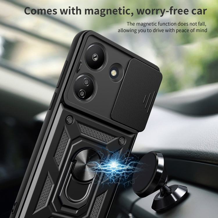 Sliding Camera Cover Design TPU Hybrid PC Phone Case, For Xiaomi Redmi 13C 4G, For Xiaomi Redmi Note 13 Pro 5G, For Xiaomi Redmi K60 Ultra 5G, For Xiaomi 13T/13T Pro/Redmi K60 Ultra, For Xiaomi Redmi A1+