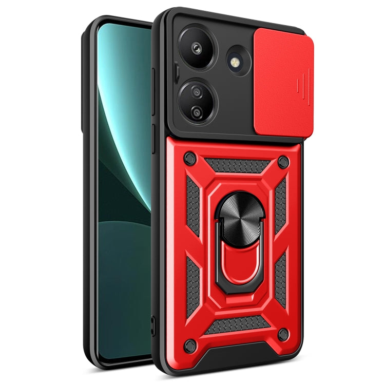 Sliding Camera Cover Design TPU Hybrid PC Phone Case, For Xiaomi Redmi 13C 4G, For Xiaomi Redmi Note 13 Pro 5G, For Xiaomi Redmi K60 Ultra 5G, For Xiaomi 13T/13T Pro/Redmi K60 Ultra, For Xiaomi Redmi A1+
