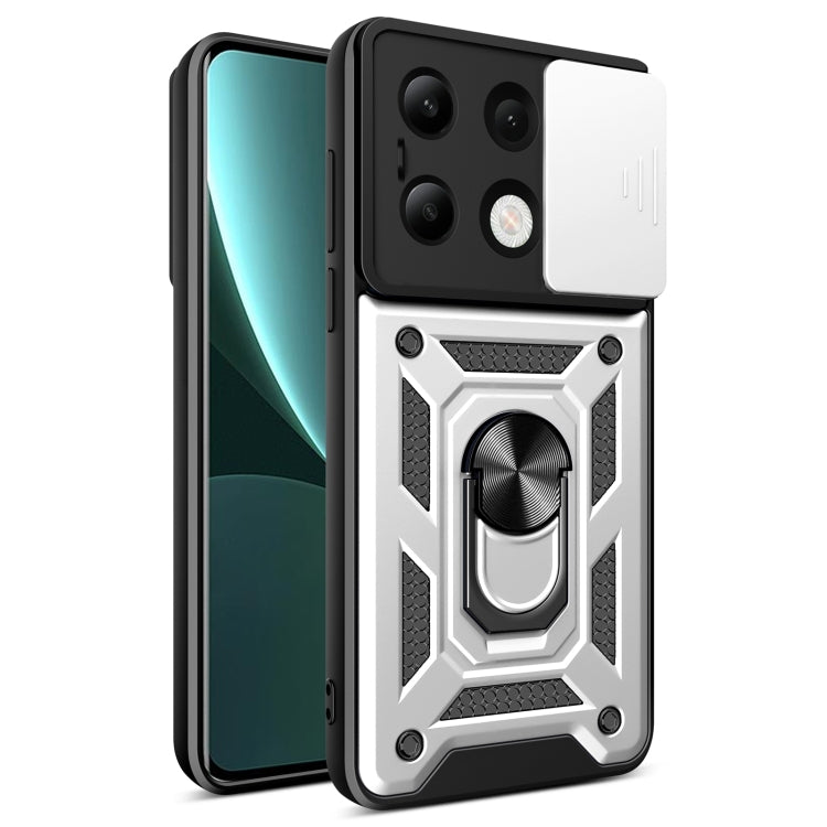 Sliding Camera Cover Design TPU Hybrid PC Phone Case, For Xiaomi Redmi 14R / 14C / Poco C75, For Xiaomi Redmi A3, For Xiaomi Redmi Note 13 Pro 4G Global, For Xiaomi Redmi Note 13 4G Global, For Xiaomi 14 Ultra, For Xiaomi Redmi Note 13 5G