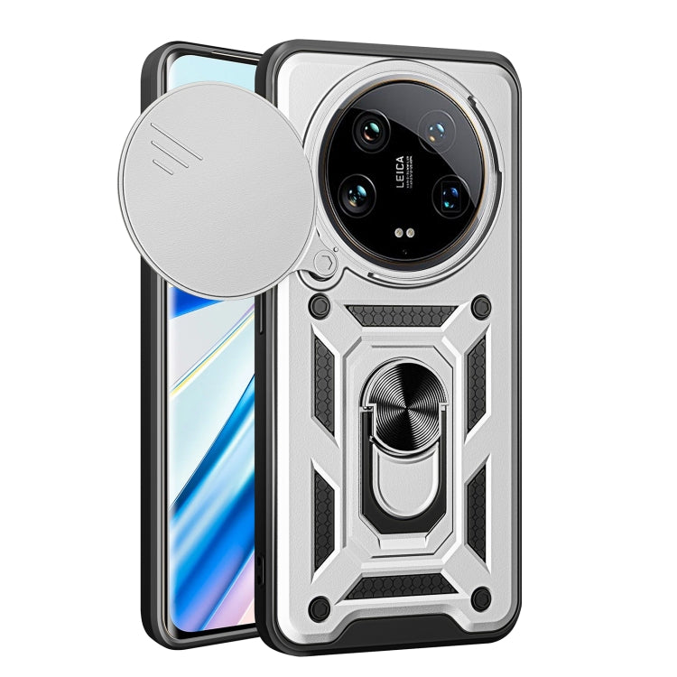 Sliding Camera Cover Design TPU Hybrid PC Phone Case, For Xiaomi Redmi 14R / 14C / Poco C75, For Xiaomi Redmi A3, For Xiaomi Redmi Note 13 Pro 4G Global, For Xiaomi Redmi Note 13 4G Global, For Xiaomi 14 Ultra, For Xiaomi Redmi Note 13 5G
