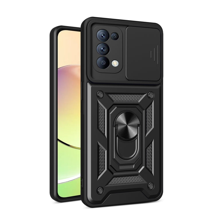 Sliding Camera Cover Design TPU+PC Phone Case, For OPPO Reno5 4G / 5G, For OPPO A79 5G Global