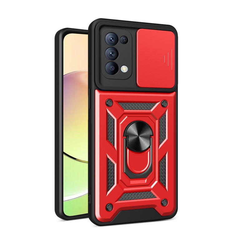 Sliding Camera Cover Design TPU+PC Phone Case, For OPPO Reno5 4G / 5G, For OPPO A79 5G Global