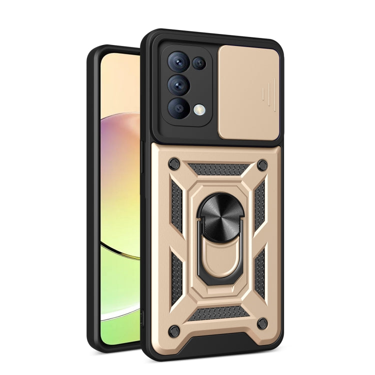 Sliding Camera Cover Design TPU+PC Phone Case, For OPPO Reno5 4G / 5G, For OPPO A79 5G Global