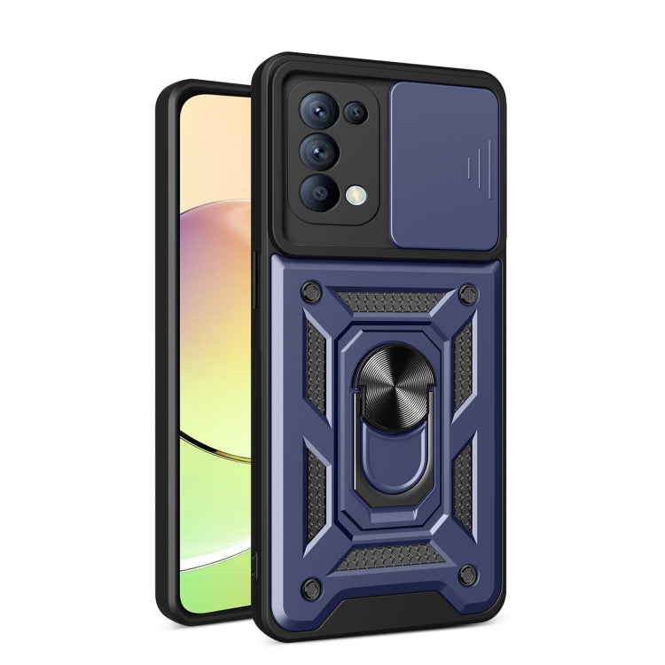 Sliding Camera Cover Design TPU+PC Phone Case, For OPPO Reno5 4G / 5G, For OPPO A79 5G Global