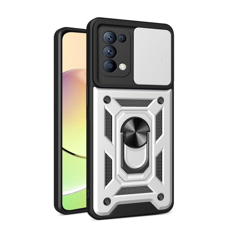 Sliding Camera Cover Design TPU+PC Phone Case, For OPPO Reno5 4G / 5G, For OPPO A79 5G Global