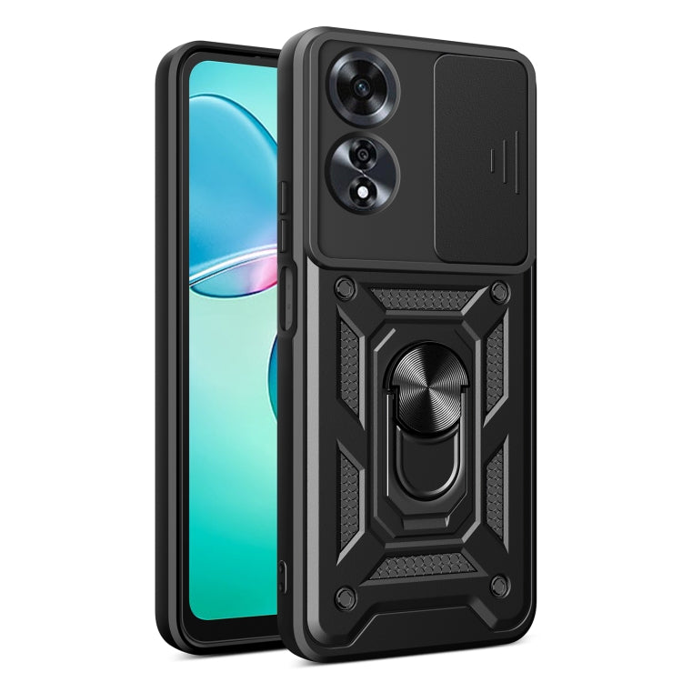 Sliding Camera Cover Design TPU+PC Phone Case, For OPPO Reno12 F 5G Global, For OPPO Reno12 Pro 5G Global, For OPPO F27 Pro / F27 Pro+ Global, For OPPO A60 4G, For OPPO A38 4G Global, For OPPO A58 4G Global, For OPPO Find X8 Pro