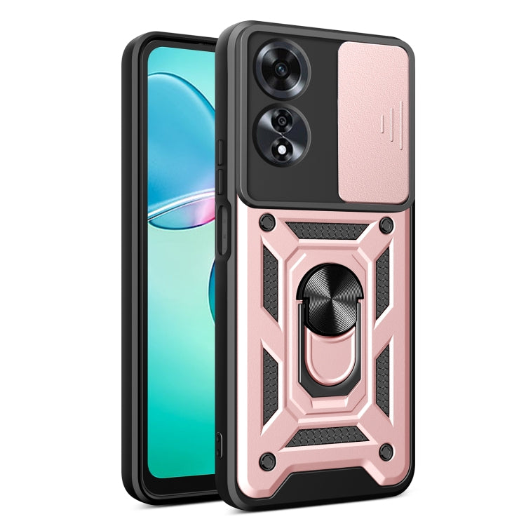 Sliding Camera Cover Design TPU+PC Phone Case, For OPPO Reno12 F 5G Global, For OPPO Reno12 Pro 5G Global, For OPPO F27 Pro / F27 Pro+ Global, For OPPO A60 4G, For OPPO A38 4G Global, For OPPO A58 4G Global, For OPPO Find X8 Pro