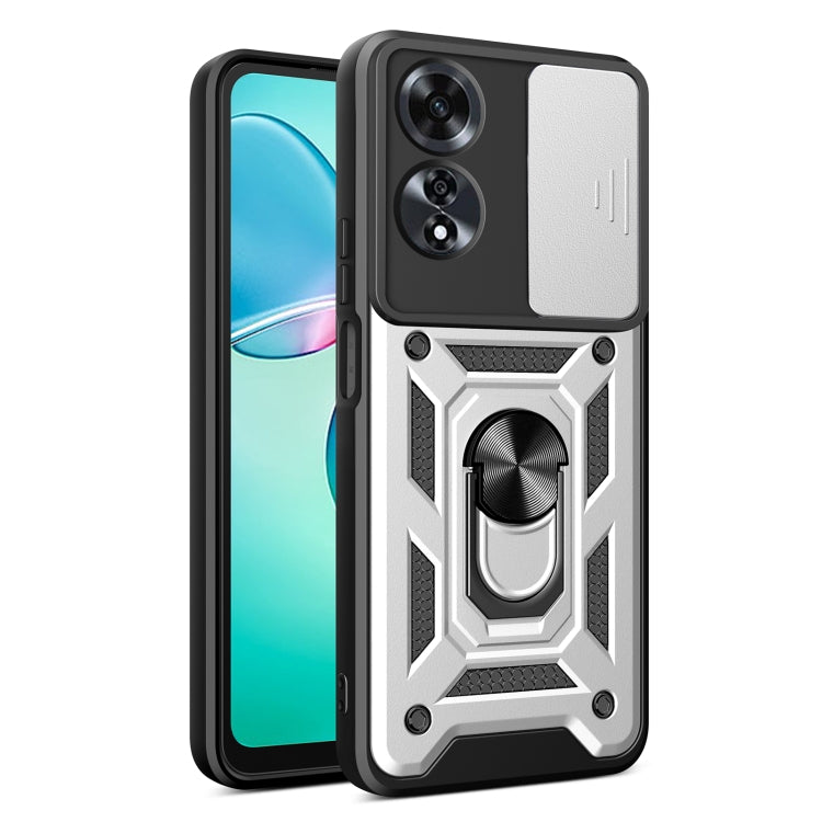 Sliding Camera Cover Design TPU+PC Phone Case, For OPPO Reno12 F 5G Global, For OPPO Reno12 Pro 5G Global, For OPPO F27 Pro / F27 Pro+ Global, For OPPO A60 4G, For OPPO A38 4G Global, For OPPO A58 4G Global, For OPPO Find X8 Pro