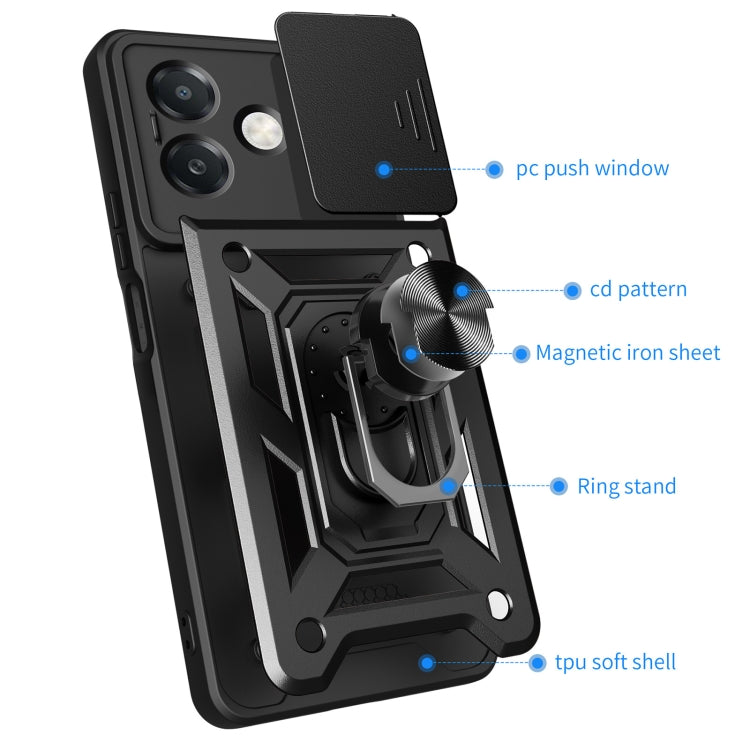 Sliding Camera Cover Design TPU+PC Phone Case, For OPPO A3x 5G India / A3x 4G, For OPPO A3 Pro 5G India / A80 5G, For OPPO Reno12 F 5G Global, For OPPO Reno12 Pro 5G Global, For OPPO F27 Pro / F27 Pro+ Global, For OPPO A60 4G, For OPPO A38 4G Global