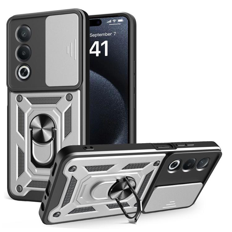 Sliding Camera Cover Design TPU+PC Phone Case, For OPPO A3x 5G India / A3x 4G, For OPPO A3 Pro 5G India / A80 5G, For OPPO Reno12 F 5G Global, For OPPO Reno12 Pro 5G Global, For OPPO F27 Pro / F27 Pro+ Global, For OPPO A60 4G, For OPPO A38 4G Global