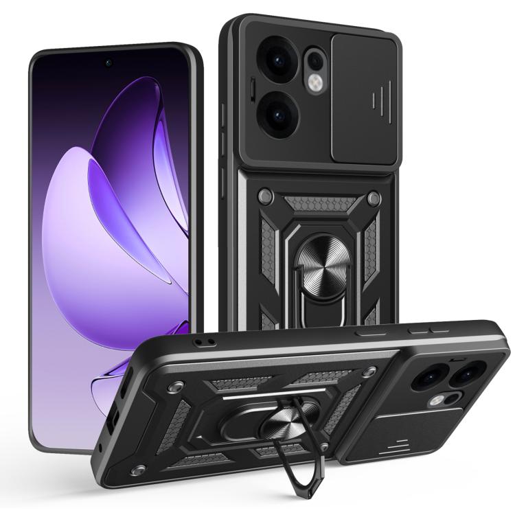 Sliding Camera Cover Design TPU+PC Phone Case, For OPPO Reno14 5G Global, For OPPO F29 Pro 5G, For OPPO Reno13 F 4G / 5G, For OPPO Find X8, For OPPO A3x 5G India / A3x 4G, For OPPO A3 Pro 5G India / A80 5G
