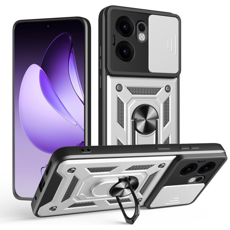 Sliding Camera Cover Design TPU+PC Phone Case, For OPPO Reno14 5G Global, For OPPO F29 Pro 5G, For OPPO Reno13 F 4G / 5G, For OPPO Find X8, For OPPO A3x 5G India / A3x 4G, For OPPO A3 Pro 5G India / A80 5G
