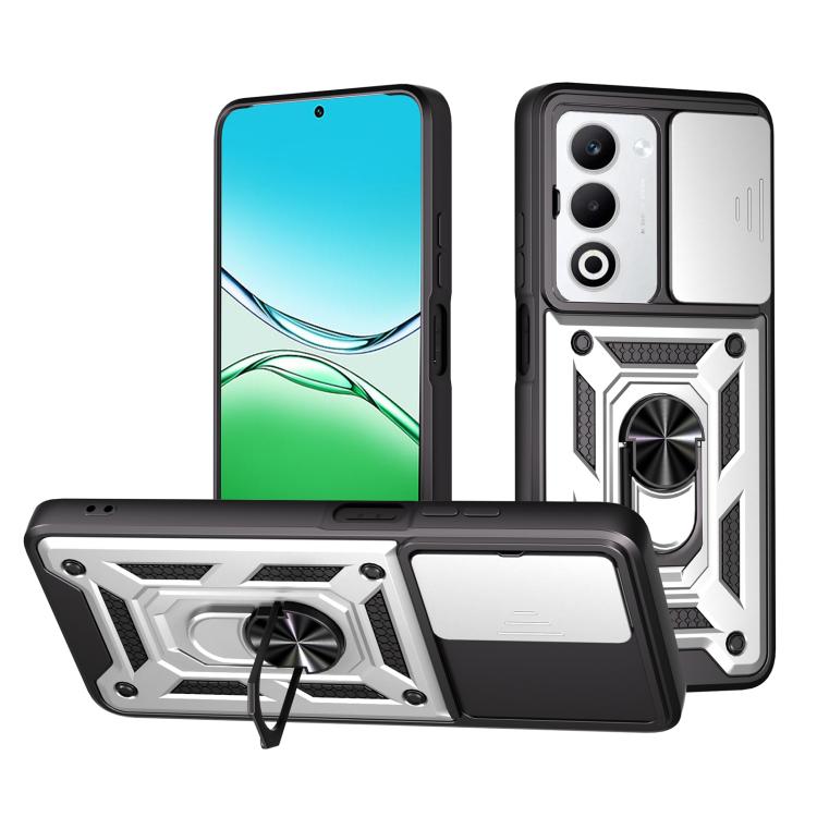 Sliding Camera Cover Design TPU+PC Phone Case, For OPPO Reno14 F 5G Global, For OPPO A5 5G Global, For OPPO Reno14 5G Global, For OPPO F29 Pro 5G, For OPPO Reno13 F 4G / 5G, For OPPO Find X8