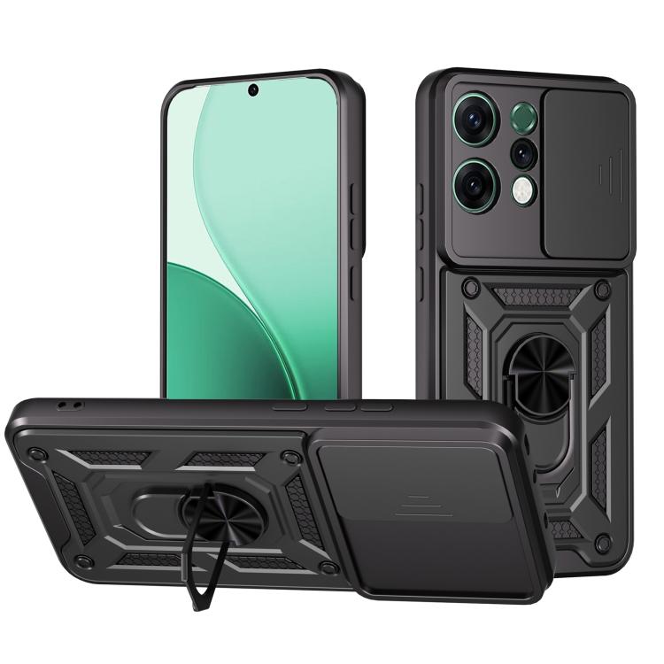 Sliding Camera Cover Design TPU+PC Phone Case, For OPPO Reno14 F 5G Global, For OPPO A5 5G Global, For OPPO Reno14 5G Global, For OPPO F29 Pro 5G, For OPPO Reno13 F 4G / 5G, For OPPO Find X8