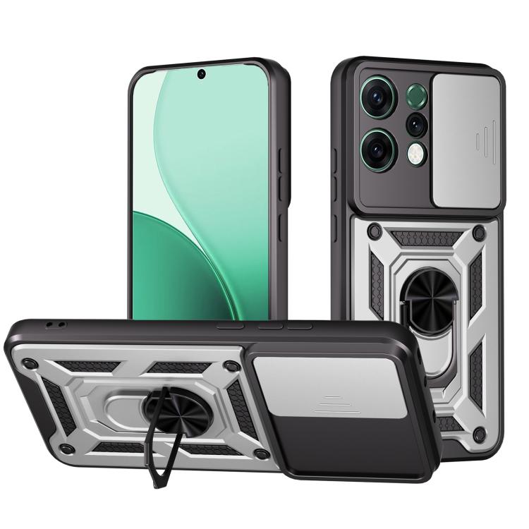 Sliding Camera Cover Design TPU+PC Phone Case, For OPPO Reno14 5G Global, For OPPO F29 Pro 5G, For OPPO Reno13 F 4G / 5G, For OPPO Find X8, For OPPO A3x 5G India / A3x 4G, For OPPO A3 Pro 5G India / A80 5G