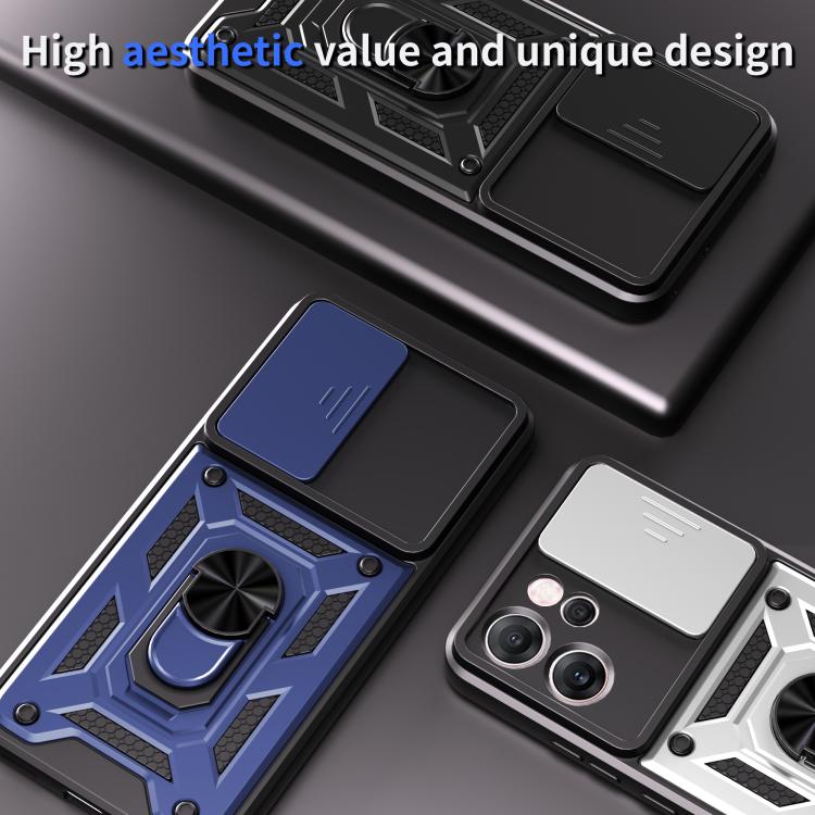 Sliding Camera Cover Design TPU+PC Phone Case, For OPPO Reno14 F 5G Global, For OPPO A5 5G Global, For OPPO Reno14 5G Global, For OPPO F29 Pro 5G, For OPPO Reno13 F 4G / 5G, For OPPO Find X8