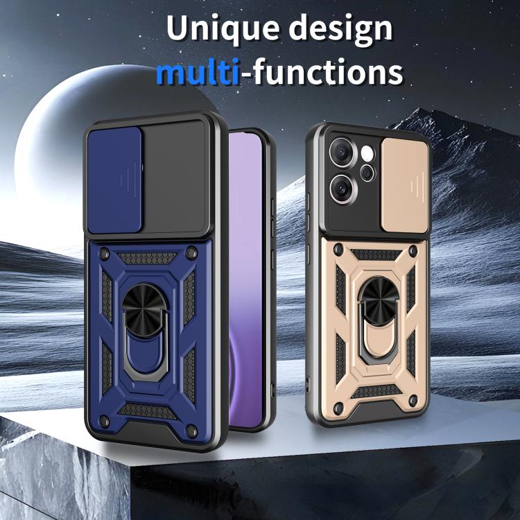 Sliding Camera Cover Design TPU+PC Phone Case, For OPPO Reno14 F 5G Global, For OPPO A5 5G Global, For OPPO Reno14 5G Global, For OPPO F29 Pro 5G, For OPPO Reno13 F 4G / 5G, For OPPO Find X8