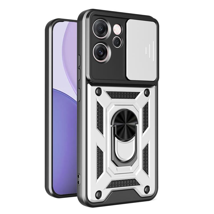 Sliding Camera Cover Design TPU+PC Phone Case, For OPPO Reno14 F 5G Global, For OPPO A5 5G Global, For OPPO Reno14 5G Global, For OPPO F29 Pro 5G, For OPPO Reno13 F 4G / 5G, For OPPO Find X8