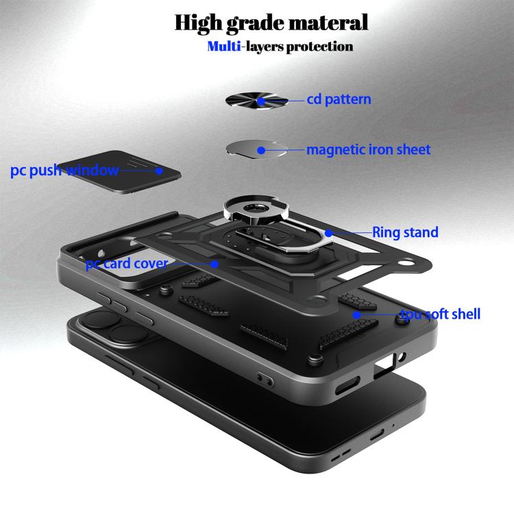Sliding Camera Cover Design TPU+PC Phone Case, For OPPO Reno15 Pro 5G Global, For OPPO Reno15 5G Global, For OPPO Find X9, For OPPO A6 Pro 4G / 5G / F31 5G, For OPPO F31 Pro 5G, For OPPO Find X9 Pro