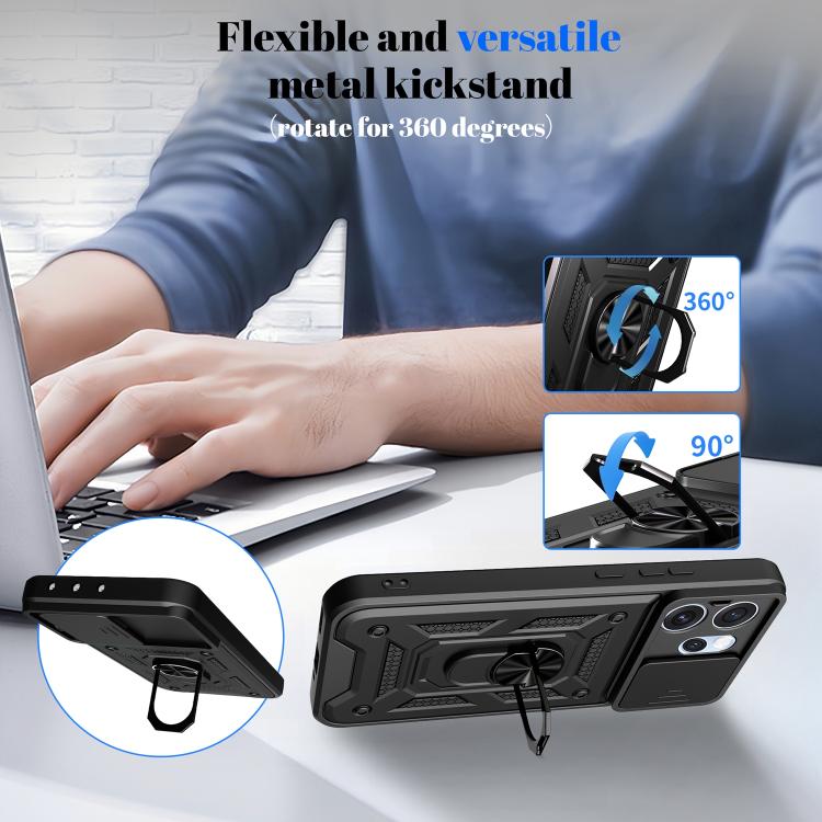 Sliding Camera Cover Design TPU+PC Phone Case, For OPPO Reno15 Pro 5G Global, For OPPO Reno15 5G Global, For OPPO Find X9, For OPPO A6 Pro 4G / 5G / F31 5G, For OPPO F31 Pro 5G, For OPPO Find X9 Pro