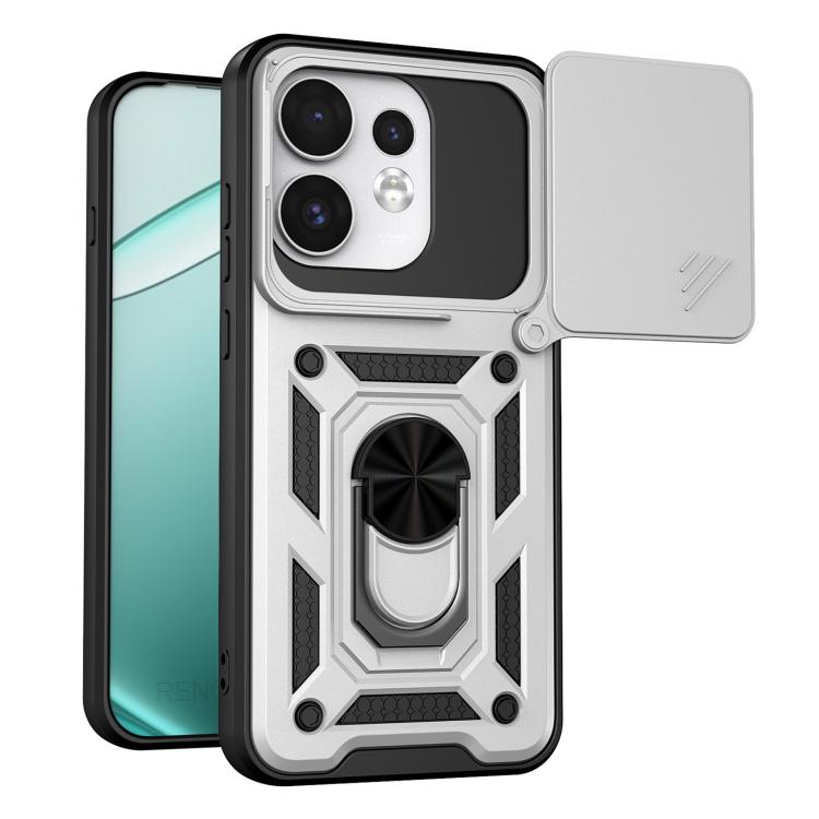 Sliding Camera Cover Design TPU+PC Phone Case, For OPPO Reno16 F 5G Global, For OPPO Reno16 5G Global, For OPPO Find X9 Ultra, For OPPO Reno15 F 5G / Reno 15c 5G Global, For OPPO A6x 4G Global, For OPPO A6x 5G Global