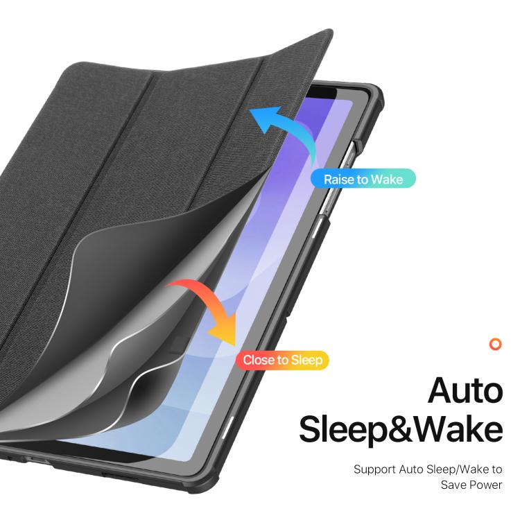 DUX DUCIS Domo Series Magnetic Flip Leather Tablet Case, For Samsung Galaxy Tab A11+ / A9+, For Samsung Galaxy Tab A9/A11, For Samsung Galaxy Tab S9 FE / S10 FE, For Samsung Galaxy Tab S10 FE+, For Samsung Galaxy Tab S10+, For Samsung Galaxy Tab S9 FE+...