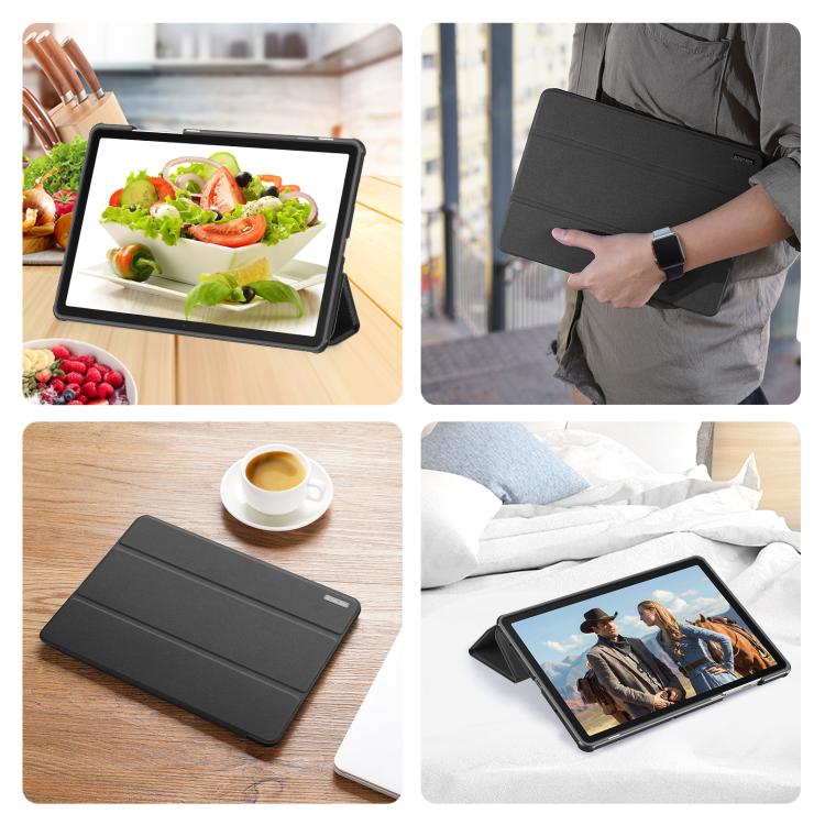 DUX DUCIS Domo Series Magnetic Flip Leather Tablet Case, For Samsung Galaxy Tab A11+ / A9+, For Samsung Galaxy Tab A9/A11, For Samsung Galaxy Tab S9 FE / S10 FE, For Samsung Galaxy Tab S10 FE+, For Samsung Galaxy Tab S10+, For Samsung Galaxy Tab S9 FE+...