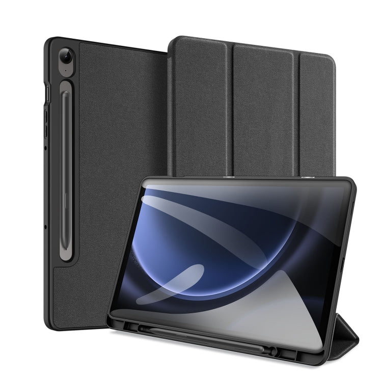 DUX DUCIS Domo Series Magnetic Flip Leather Tablet Case, For Samsung Galaxy Tab A11+ / A9+, For Samsung Galaxy Tab A9/A11, For Samsung Galaxy Tab S9 FE / S10 FE, For Samsung Galaxy Tab S10 FE+, For Samsung Galaxy Tab S10+, For Samsung Galaxy Tab S9 FE+...