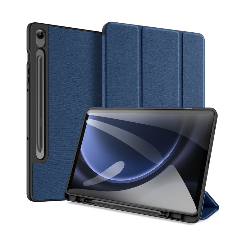 DUX DUCIS Domo Series Magnetic Flip Leather Tablet Case, For Samsung Galaxy Tab A11+ / A9+, For Samsung Galaxy Tab A9/A11, For Samsung Galaxy Tab S9 FE / S10 FE, For Samsung Galaxy Tab S10 FE+, For Samsung Galaxy Tab S10+, For Samsung Galaxy Tab S9 FE+...